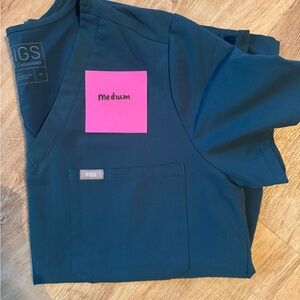 Figs Caribbean blue top